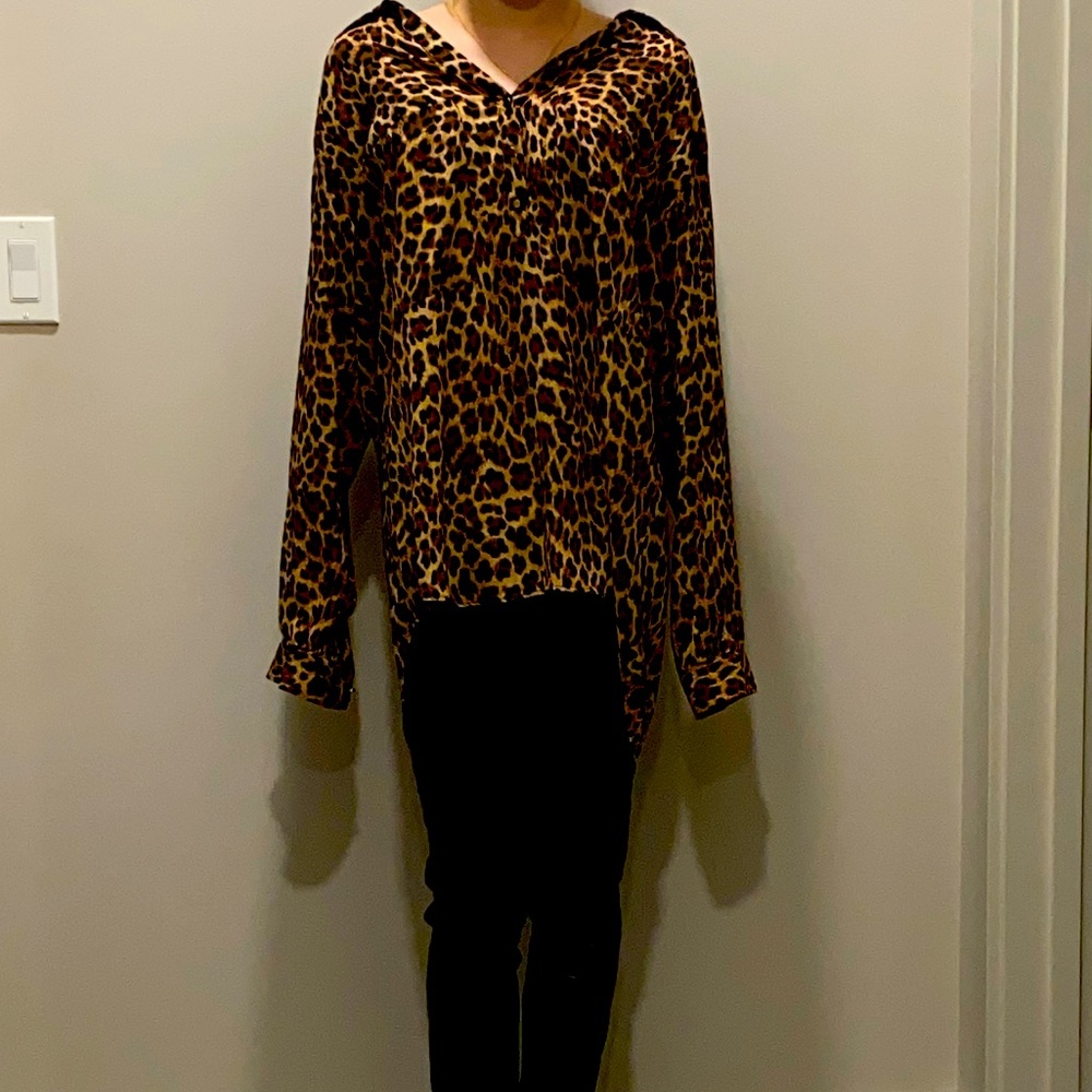 Leopard print blouse